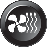 Inserto per tastiera 052 - Termoventilatore (15mm)