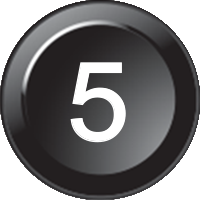 Inserto per tastiera 176 - Numero 5 (15mm)