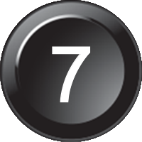 Inserto per tastiera 178 - Numero 7 (15mm)