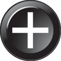 Inserto per tastiera B340 - Simbolo + (15mm)