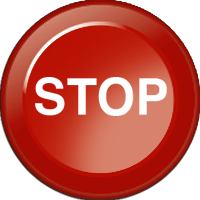Inserto per tastiera C018 - Stop (15mm)