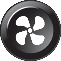 Inserto per tastiera B265 - Ventola (24mm)