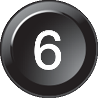 [91Z6382-177] Inserto per tastiera 177 - Numero 6 (15mm)